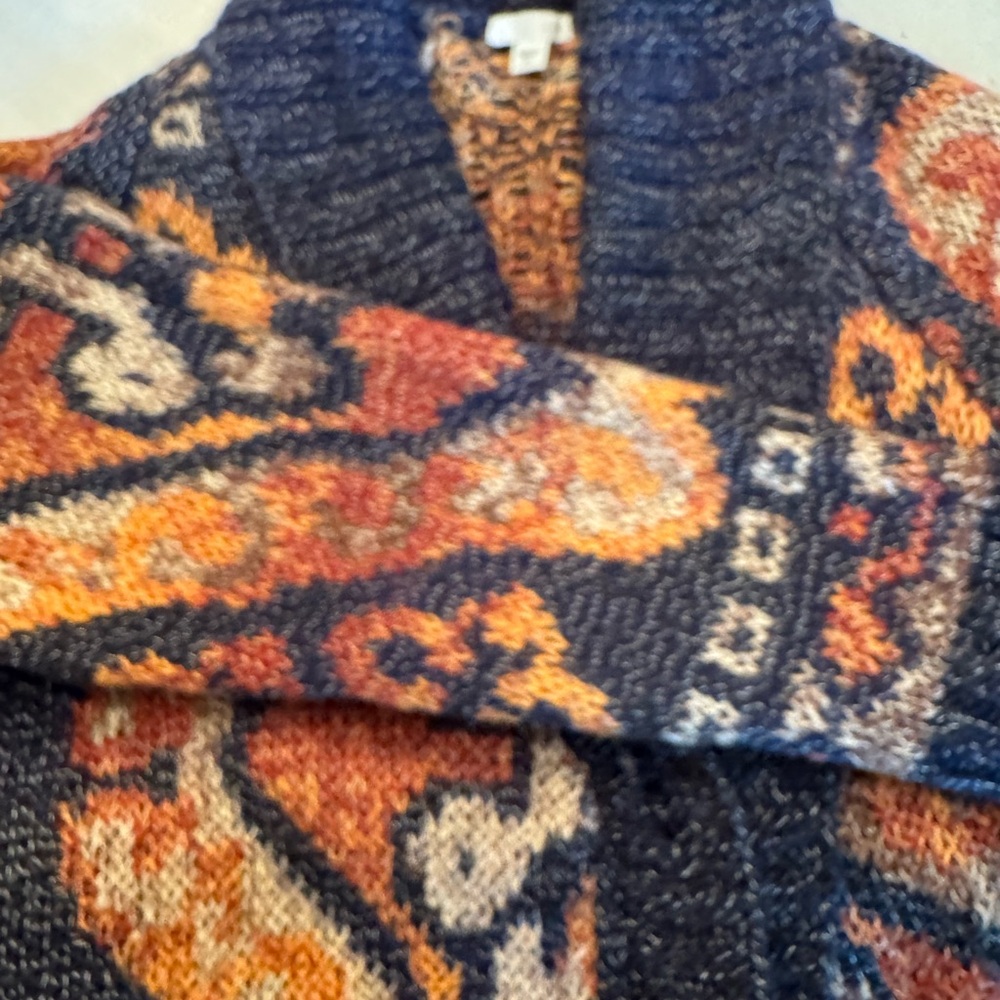 J. Jill Multicolor Knit Cardigan Sz. XL - Picture 6 of 8